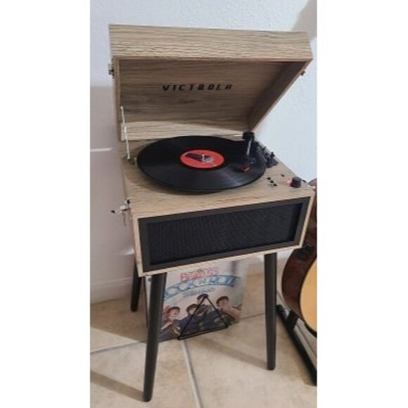 New Liberty 5-in-1 Turntable Music Entertainment Center with Bluetooth Wireless